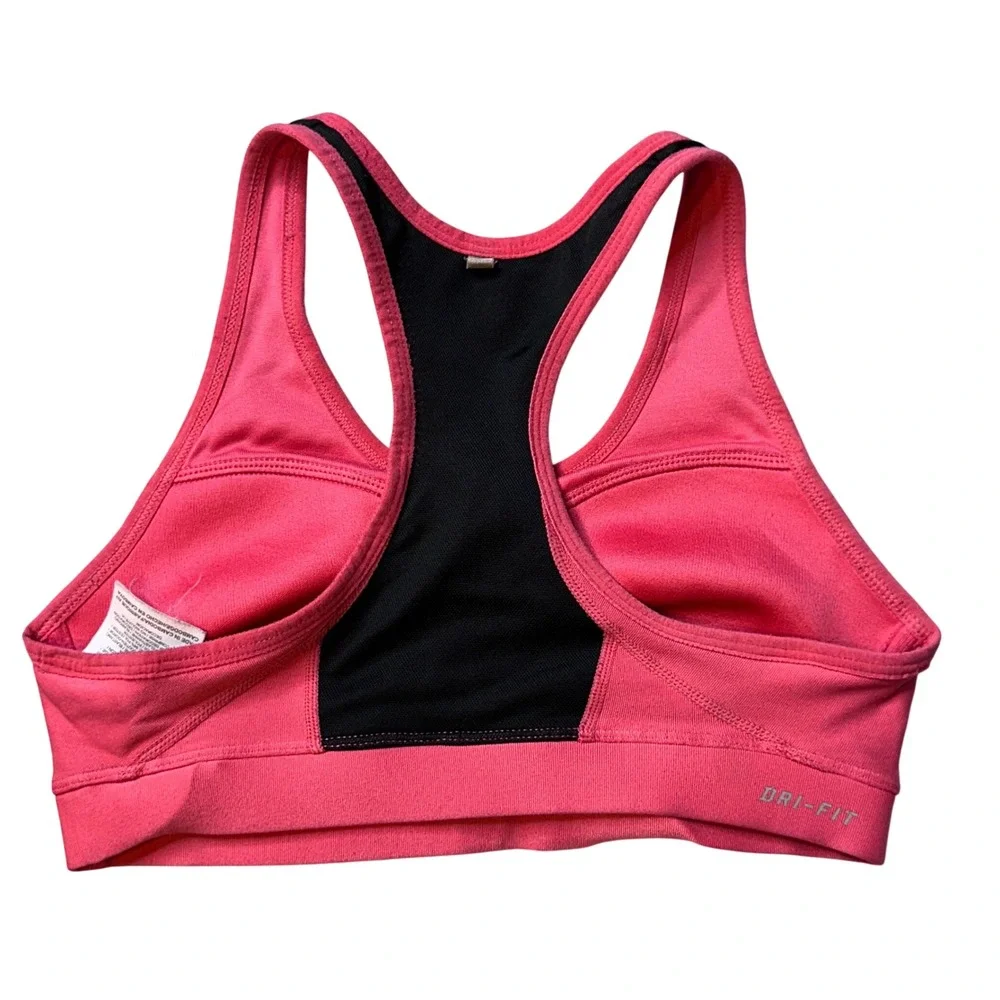 Nike Sports Bra Womens XS‎ Pink 362767-622 Dri-FIT Racerback Mesh Training Gym